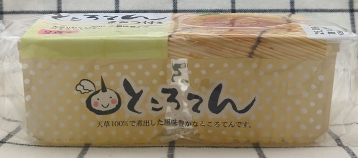 ところてん(黒みつ付き)のパッケージ側面1