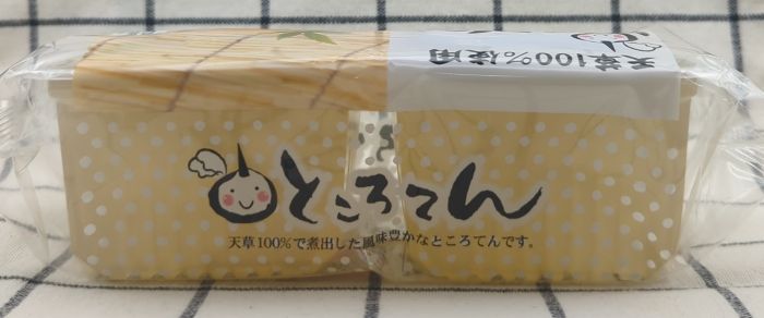 ところてん(黒みつ付き)のパッケージ側面2